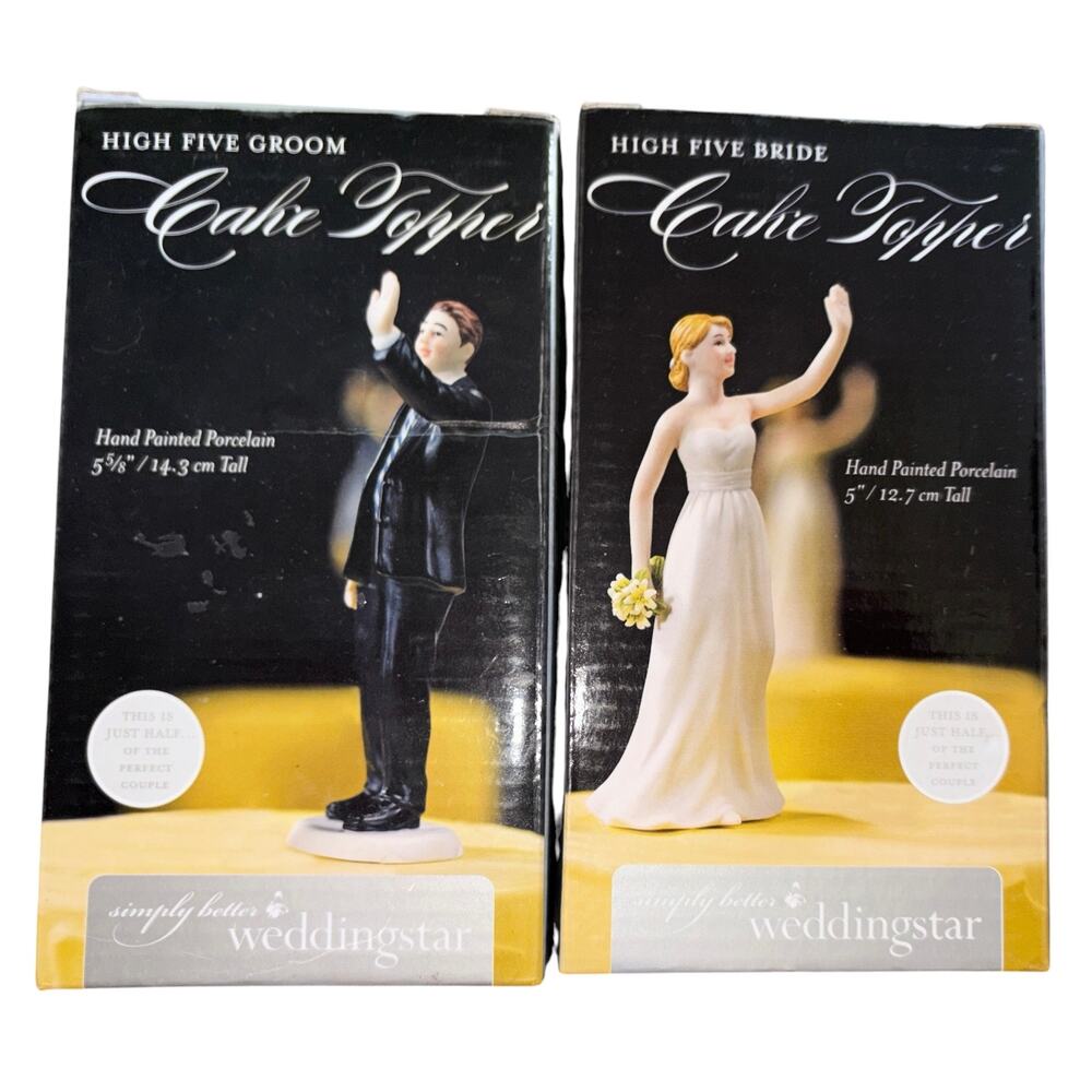 Weddingstar High Five Groom & Bride Cake Topper MOVING NEED GONE THIS WEEKEND